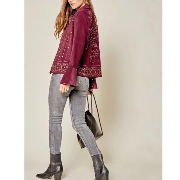 Freebird Vegan Suede Studded Jacket - Picture 8 of 16